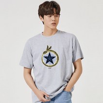 키밍 뱀 별 눈 날개 그래픽 캐쥬얼 반팔티G/OPD:GAON0107G +Y7