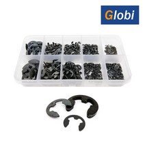 글로비 E형 카본스틸 스냅링 10종 580pcs 세트, 1개