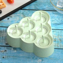 Makone 아이스크림 틀 뚜껑 수제 아이스바 큐브 직접만드는 편리한, 그린[삼각형]