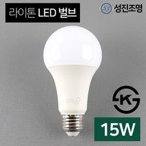 LED 전구 볼램프 볼전구 벌브 라이톤 15W 소켓E26, 라이톤_벌브_15W(주광색)