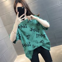 1+1 빅사이즈 여성 반팔티셔츠 2022 여름핏 인플루언서티셔츠