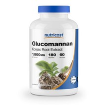 Nutricost 뉴트리코스트 곤약 글루코만난 1800mg 180캡슐