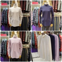 3여성)올리비아로렌 부드러운 촉감의 반넥 니트 풀오버 VOBBLWW9341