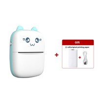 미니 프린트 Olaf- 휴대용 감열식 포토 라벨 인쇄 포켓 57mm 무선 인쇄 200dpi 안드로이드 IOS 소형, C9 Green