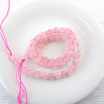 [5471-02]원석납작거북 약6mm 장미석 반줄(약30개)