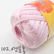 굿울 튜브사 가방 소품 뜨개질실, 102(연분홍), 1개