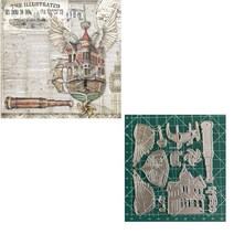Steampunk- 금속 절단 다이 컷 DIY 스크랩북 종이 공예 수제 앨범 카드 펀치 아트 만들기, [10] A 1250