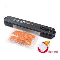 진공 포장기 압축기 식품 보관용 진공 포장기 수비드 실러 포장용 무료 백, 01 Vacuum 10 bags_01 EU 플러그