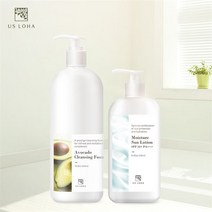 어스로하 대용량 모이스쳐 썬로션 250ml 아보카도 클렌징폼 500ml 세트, FREE/FREE