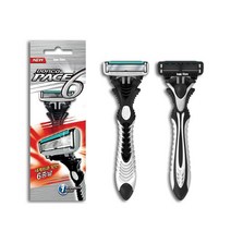 도루코 6중날 페이스6 면도기 10개, 1개
