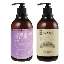 에바끌레르선크림 대용량500ml +사은품50ml, 선크림일반용500ml