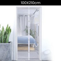 방충망 모기장 틀 교체 주름 폴딩도어 자바라 시공 현관 방범 미세먼지 제작 셀프 슬라이드 상가 여닫이 접이식 자기 스크린 도어 커튼 플라이 곤충 스크린 문 쉬운 설치, 1-100x210cm
