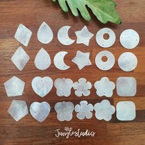 [10개묶음자개] 내추럴화이트 각종 모양 자개 모빌 재료 DIY, 벚꽃(10개)