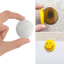 얇은 원형 자석붙이는 작은철판 자석부착 미니 자석용 철판 금속판 스티커, 사이즈