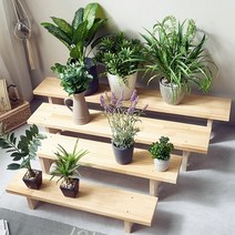 튼튼한 국산 소나무 원목 거실 베란다 화초 화분 다육이 우드 나무 걸이대 장식장 거실 받침대 거치대 스탠드 선반 다이 정리대 스탠드 화분장 진열대 선반대
