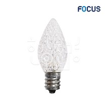 포커스 LED 크리스탈 고추구 연등조명 미니전구 0.7W E12, 1개, 주광색