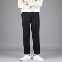 남성용 9부 TR 밴딩 테이퍼드 와이드 슬랙스 (5color)