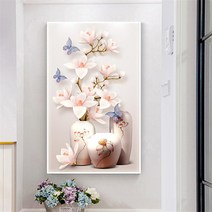 거실화병 다이아몬드 그림을 그렸다 꽃병 목련화 응접실이 있다 침실 식당 현관 만추 보석 수놓다 포인트 4636593829, 원추 만추 70 *110cm 일손을