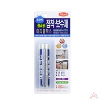 미라클픽스 금속 접착제 크랙 보수제 쇠 붙이는 본드 틈새 메꾸미 강력 57g