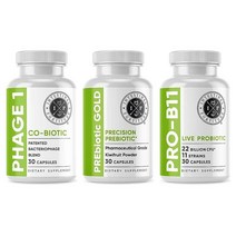 Intestinal Fortitude PREbiotic Gold: 키위 섬유 부티레이트 프리바이오틱 복원 장 부동 방지 새는 유제품 프리 캡슐, Prebiotic/Probiotic/Phage 1