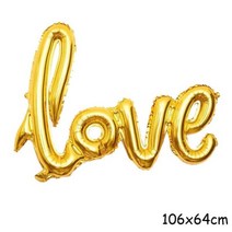 발렌타인데이 러브 하트 모양 라텍스 풍선 장미 곰 선물 장식 웨딩 약혼 신부 핑크 가방, love gold