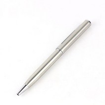 스테인레스 스틸 볼펜 회전 짧은 10cm 금속 포켓 미니 펜, 01 S