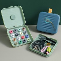 토이앤스티치 가정용 여행용 필수품 반짇고리 세트, 네이비