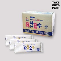 도매플러스 업소용 물티슈 요산요수 일회용 그린텍 400매X1EA