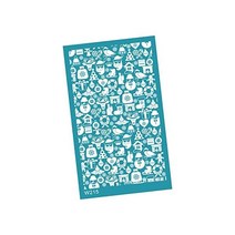 Harilla Kin 폴리머 클레이 용 실크 스크린 스텐실 휴대용 메이드 귀걸이 DIY 용품 씻을 수있는 O