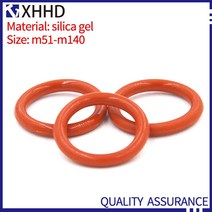고무오링 패킹 실리콘 오링 고무링 10PCS M51-M140 실리콘 씰링 빨간색 가스 켓 고온 저항 실리카 젤 Oring, 28 M60x5mm(10pcs)