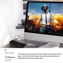 Tenda-SG108 네트워크 8 포트 기가비트 스위치 10/100/1000Mbps 고속 이더넷 스위처 Lan 허브 가정용 전이중/반이중 교환, 한개옵션0