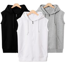 남녀공용 베이직무지 후드조끼 (MDBT353TW)