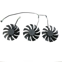그래픽카드 팬 수리 부품 3 개몫 ga92s2u dc12v 0 46a rtx2080 ti zotac 게임용 geforce rtx 2080 2080ti amp 그래픽 카드 냉각, 3개