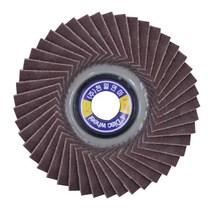 [10EA] 천일 국산 디스크휠페이퍼 규격4인치 입도320# 빼빠/휠빼빠/페파/사포