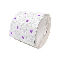 접착식파벽돌 DIY 3D 월 스티커 벽지 셀프 접착 폼 소프트 룸 홈 데코 방수 곰팡이 방지 아이 침실용, 30 White Purple_03 70cmX10m