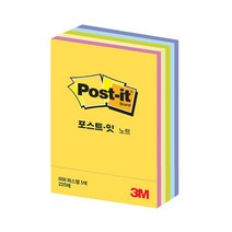 포스트잇 파스텔 큐브 노트 51 x 76 mm, 혼합 색상, 1개
