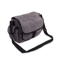Everest 러기지 캔버스 메신저 백 차콜