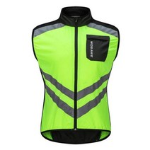 승마조끼 WOSAWE-사이클링 반사 조끼 방풍 러닝 안전 오토바이 Gilet MTB 라이딩 자전거 의류 민소매 자켓, EU 2XL(ASIA 3XL), BL208-그린