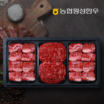 농협횡성한우 어사품 1등급 갈비정육세트 1호1.6kg, 1개