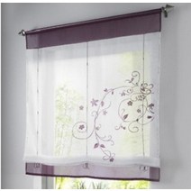 블라인드 줄 롤스크린 커튼끈 부품 버티컬수 놓은 소박한 리본 로마액세서리 스트랩 부속, 자주색, 100cmx140cm