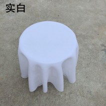 투명 아크릴 원형 사이드테이블 거실창가 침대옆사이드 미니 고스트 물결테이블, 대형(검정색) 50-58cm