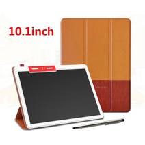 드로잉 패드 액정 타블렛 전자 노트 보호 케이스가있는 10.1 인치 lcd 쓰기 태블릿 스마트 비즈니스 작은 칠판 보드, 갈색