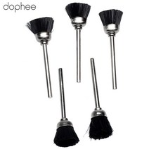 Dophee-3mm 생크 맨드릴 금속 단단한 연마 휠 나일론 컵 브러시 버핑 로타리 도구 20 개, 한개옵션0