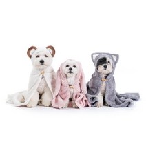 [두잇] 펫전용타월 드라이후드 3종, 아이보리곰:단일상품