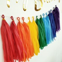 재미제이 DIY 태슬 5p세트 생일 기념일 가랜드, 14.베이비블루