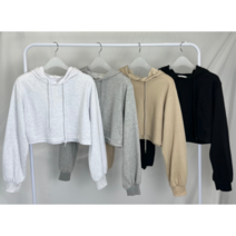 땅콩 후드 크롭티 4color