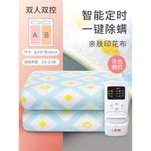 온열 매트 카페트 패드 싱글 침실용 1인용 전기, [듀얼프린트진드기제거]2.0mx1.8m.