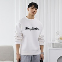 심플 자수 네오프랜 맨투맨
