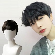 20대 남성 다운펌 웨이브 통가발 네츄럴 아이돌 변신 _ 18747EA, 1, 내츄럴블랙_onesize, 본상품선택