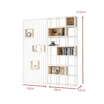 인테리어 철제 파티션 입구 스크린 캐비닛 모던 거실 장식 디스플레이 선반, 10.Style D - 120x25x210cm